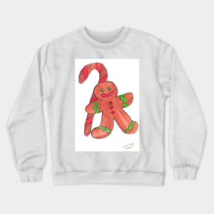 Gingerbread Person Watercolor Crewneck Sweatshirt